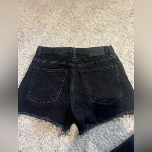 Black EVERLANE cheeky Jean shorts
